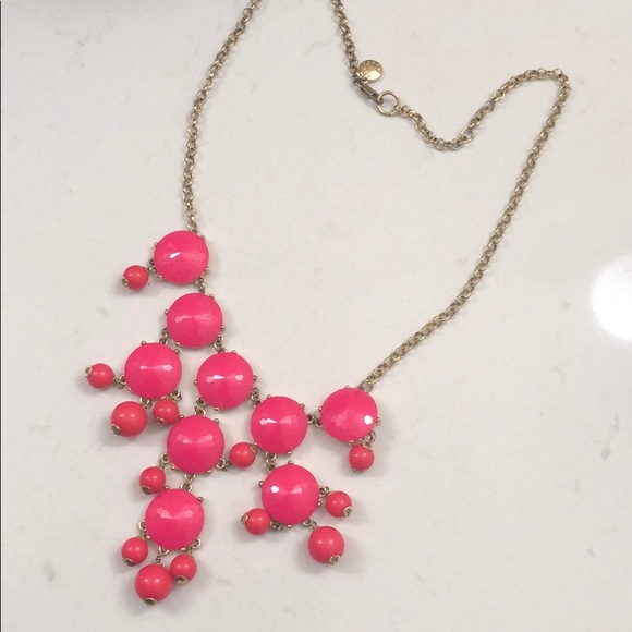 J Crew Hot pink necklace - Picture 1 of 3